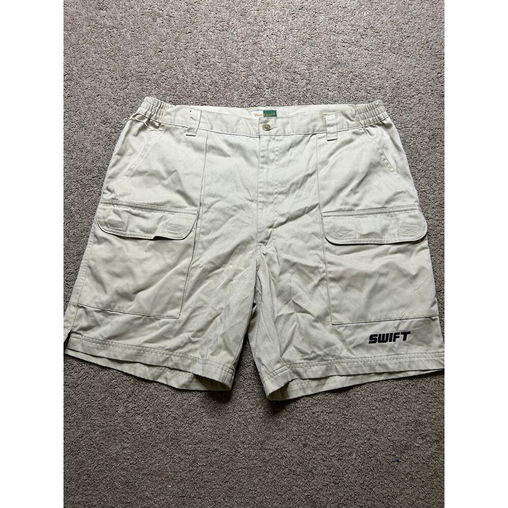 Men’s Size 38 WearGuard Swift Branded Tan Cargo Shorts